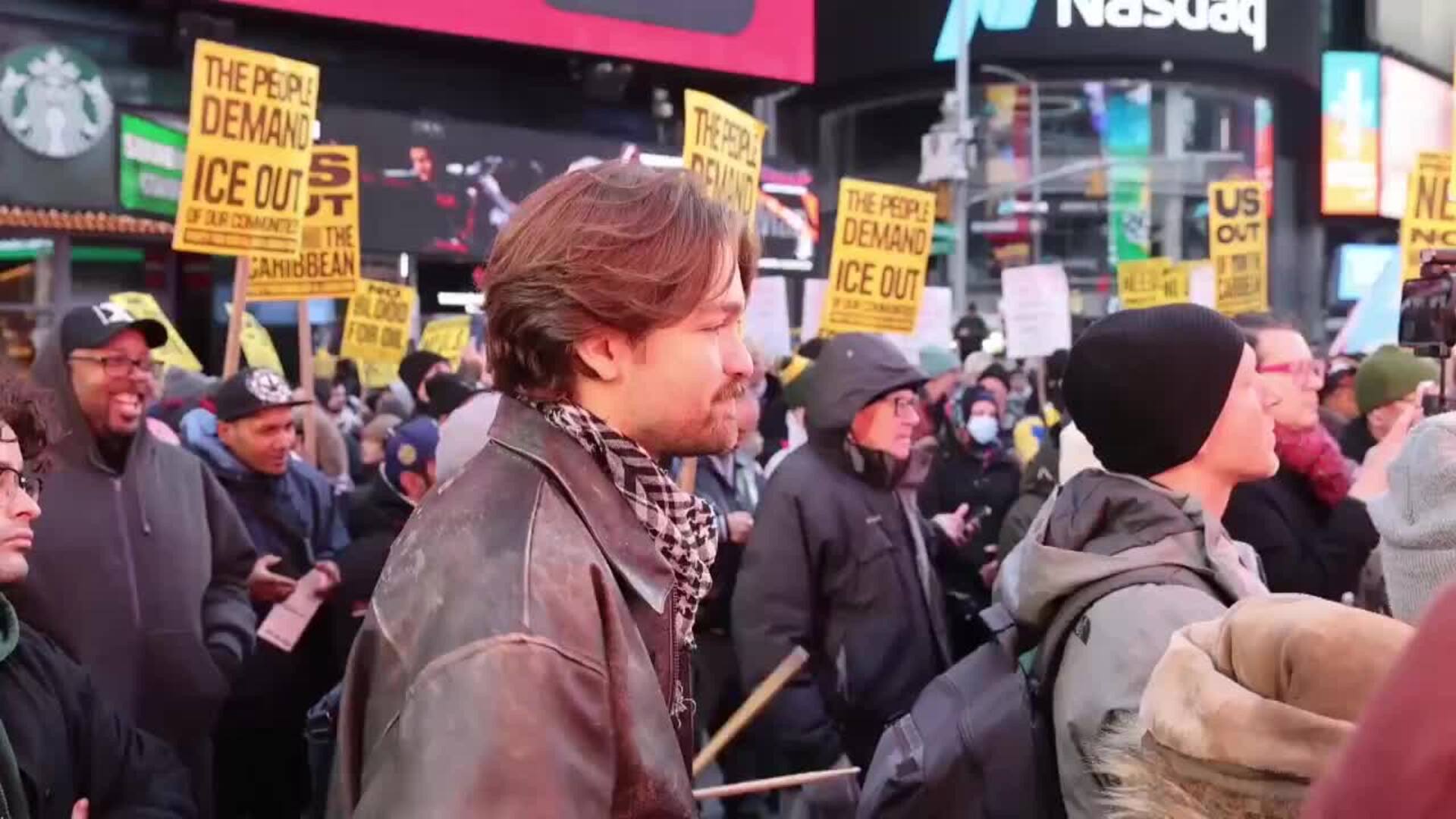 Movilización en Nueva York &quot;por la paz y la libertad&quot; en Venezuela