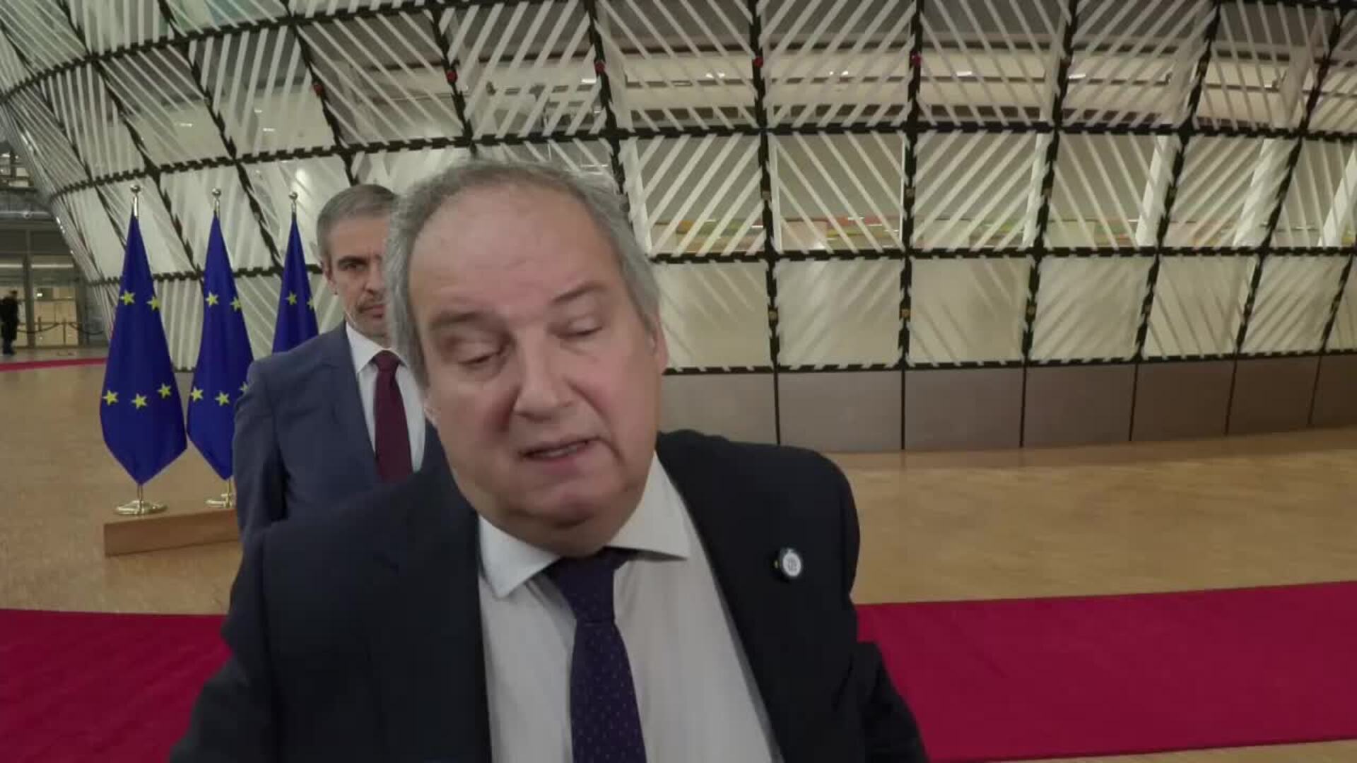 Jordi Hereu a su llegada al consejo de Competitividad (Mercado Interior e Industria), EB Forum, en Bruselas