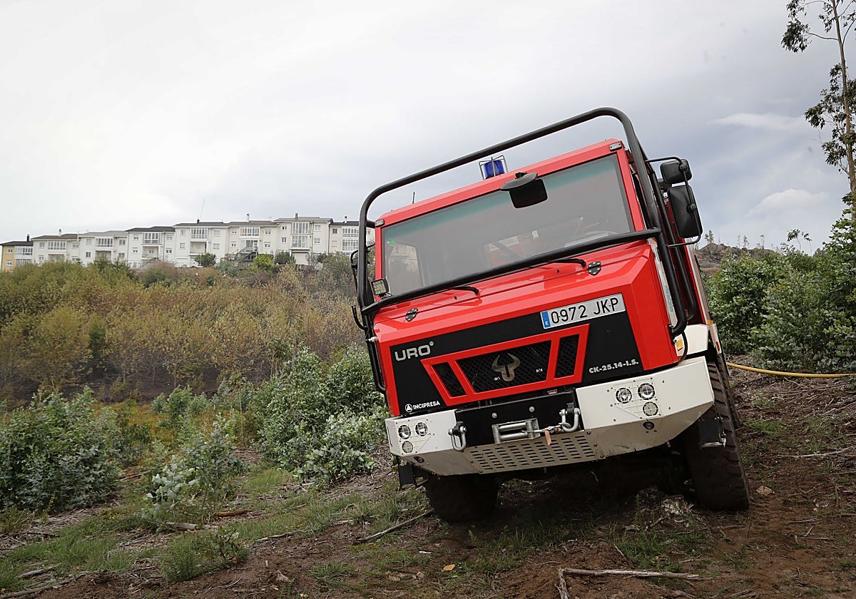 Camión de bomberos en una imagen de archivo