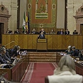 Una imagen del pleno del Parlamento de Andalucía