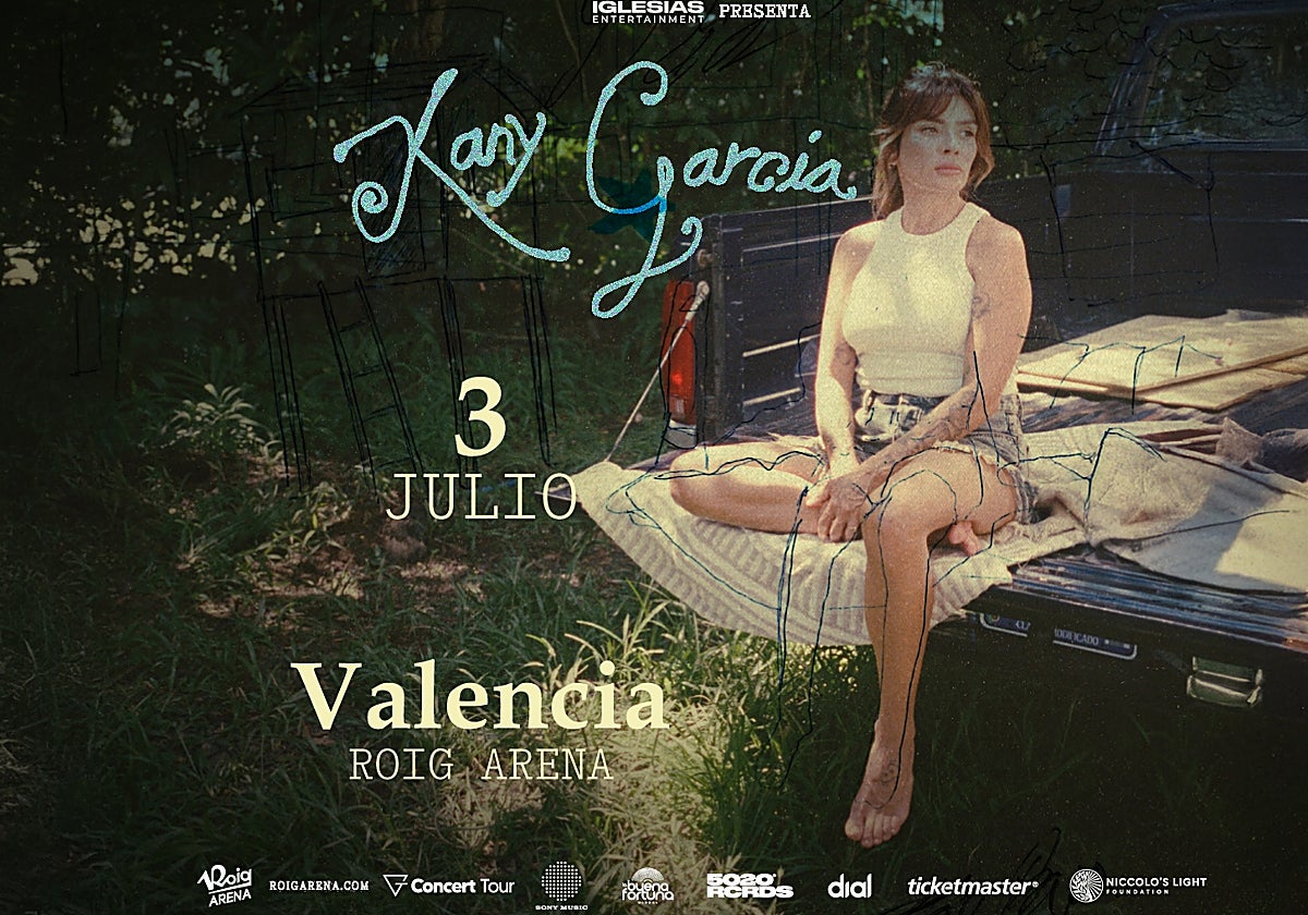Cartel del concierto de Kany García en el Roig Arena