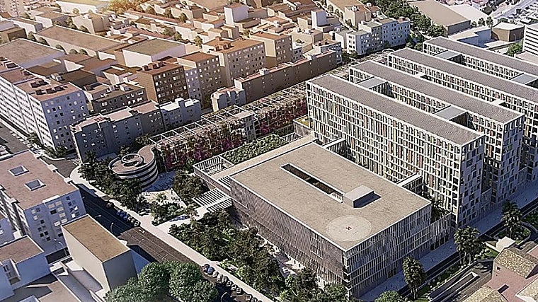 Recreación del Hospital de Málaga