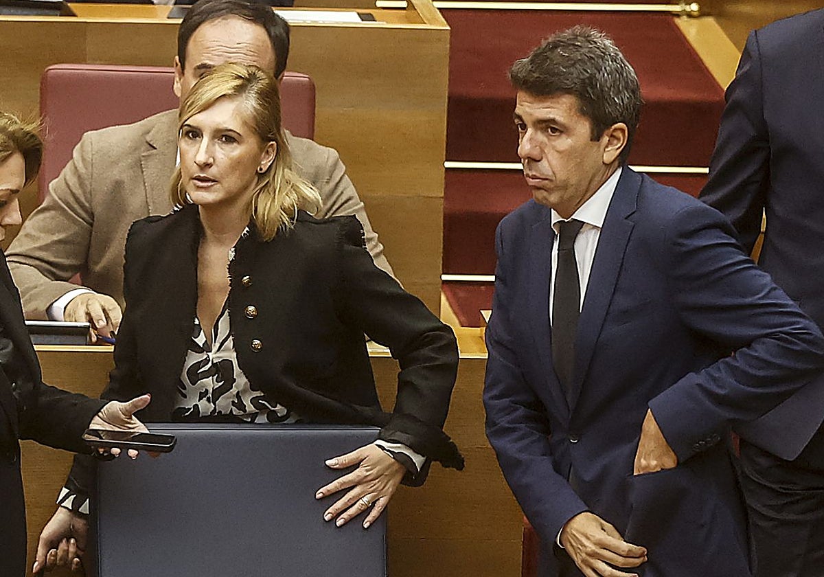 Salomé Pradas y Carlos Mazón