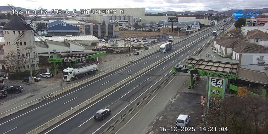 Fallece un hombre de 63 años en accidente de tráfico en la A-4 en Valdepeñas