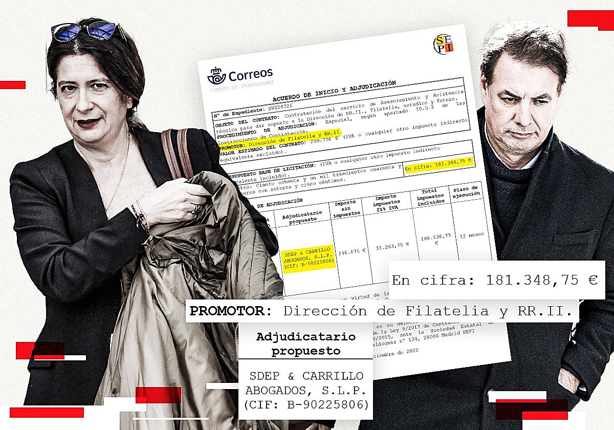Leire Díez dio un contrato «especial» de 180.000 euros en Correos a un bufete de la trama de la SEPI