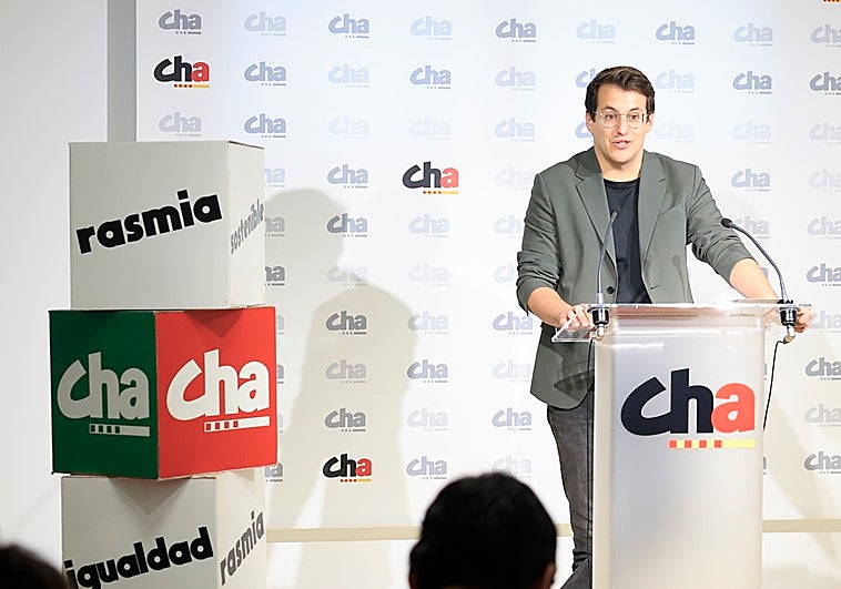 8-F: Jorge Pueyo, diputado por Sumar, será el candidato de Chunta Aragonesista (CHA) a las autonómicas