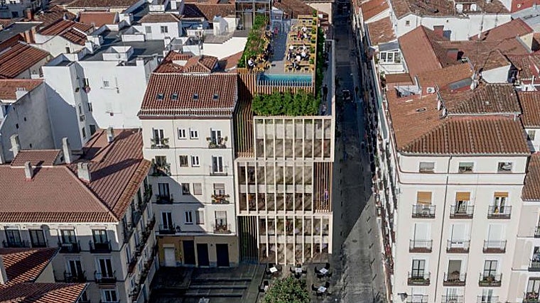 Recreation of the future hostel on Nelson Mandela Square