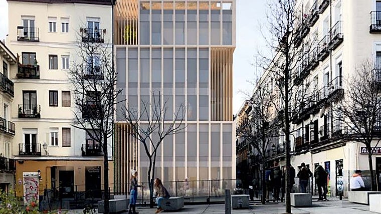 Recreation of the future hostel on Nelson Mandela Square