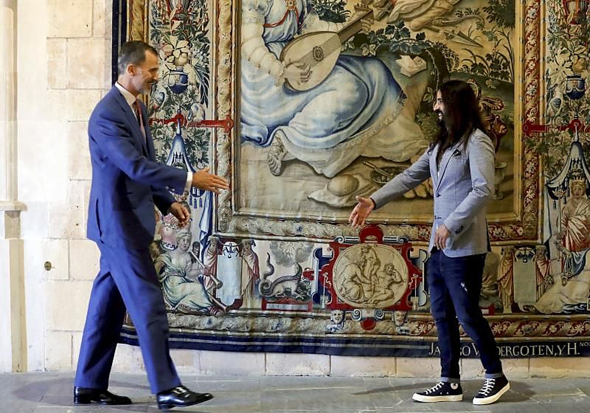 Picornell se presentó así a la audiencia que le concedió el Rey en 2018 en el Palacio de la Almudaina