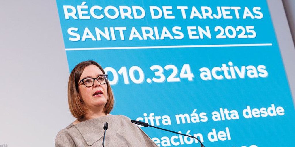 El Servicio de Salud de Castilla-La Mancha supera las dos millones de tarjetas sanitarias por primera vez en su historia