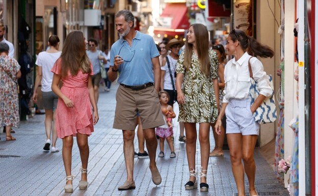 Familia Real paseando por Mallorca