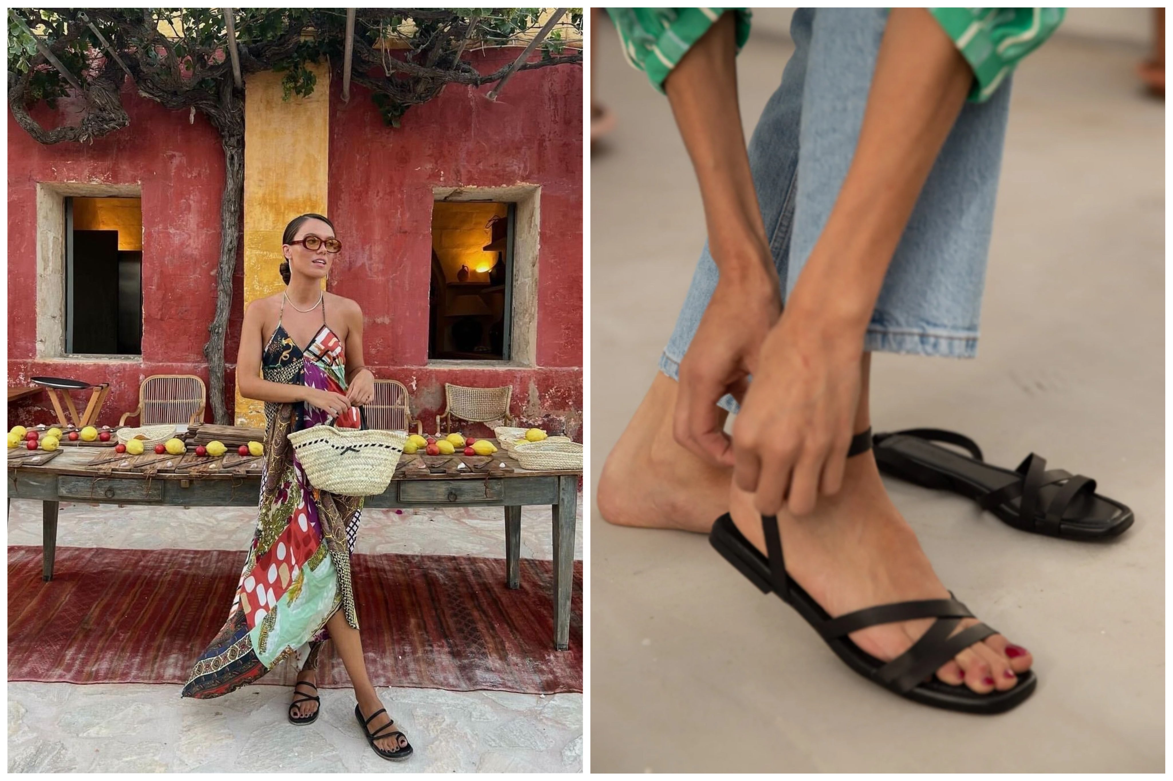 Para ir de compras, dar un paseo, salir a comer con amigos... Las sandalias planas son el mejor compañero de cualquier verano para ir cómoda. Las de la imagen son de Mint and Rose.