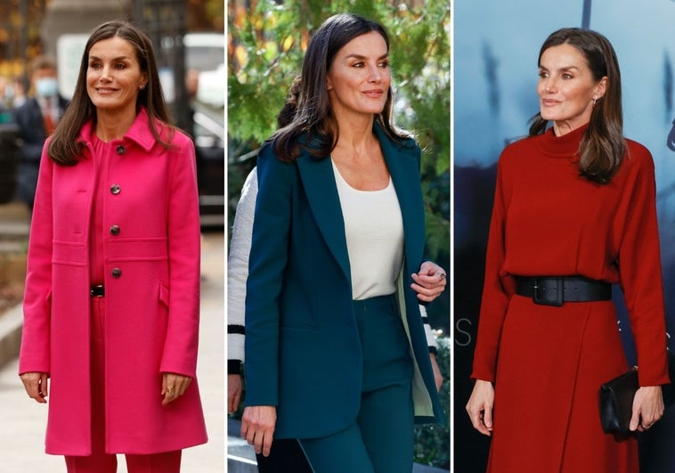 La vibrante escala de colores de la Reina Letizia en su última semana antes de Navidad