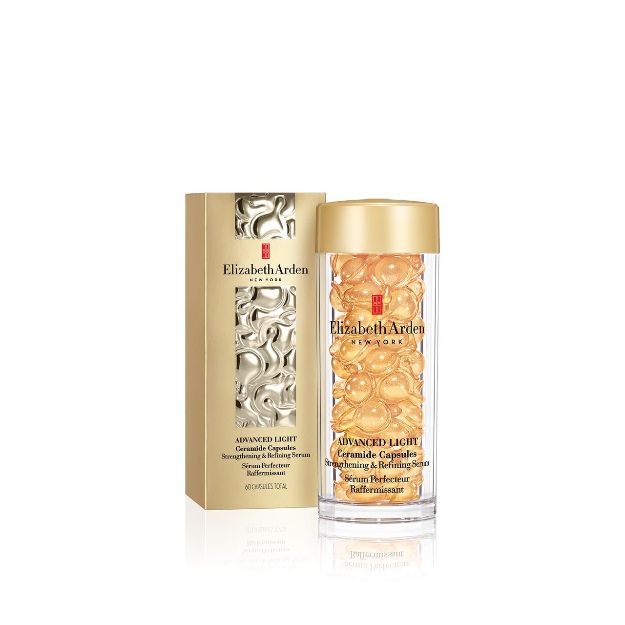 Advanced Light Ceramide Capsulas de Elizabeth Arden (112 €, 60 cápsulas). Sérum perfeccionador de la juventud, en formato cápsulas. Refuerza la barrera protectora de la piel, alisa y retexturiza, minimizando los poros y devuelve la luminosidad al rostro.