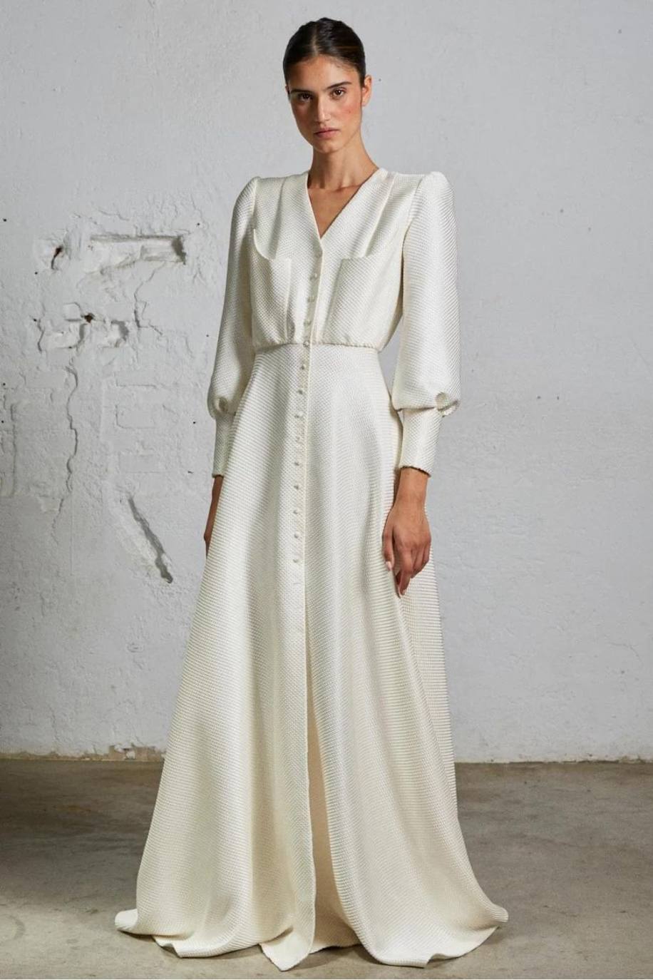 Vestido camisero abotonado de Inés Martín Alcalde.