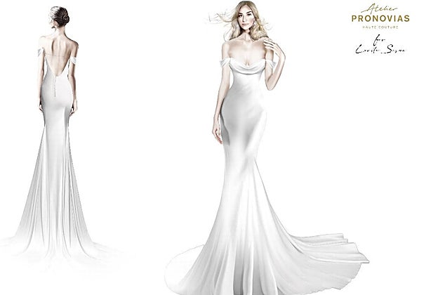El boceto de Atelier Pronovias para Loreto Sesma