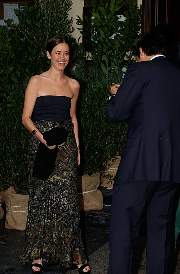 Blanca Osorio en la boda de Victoria Montes Suelves.