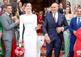 El vestido de novia de Marta López Álamo y el traje de novio de Kiko Matamoros