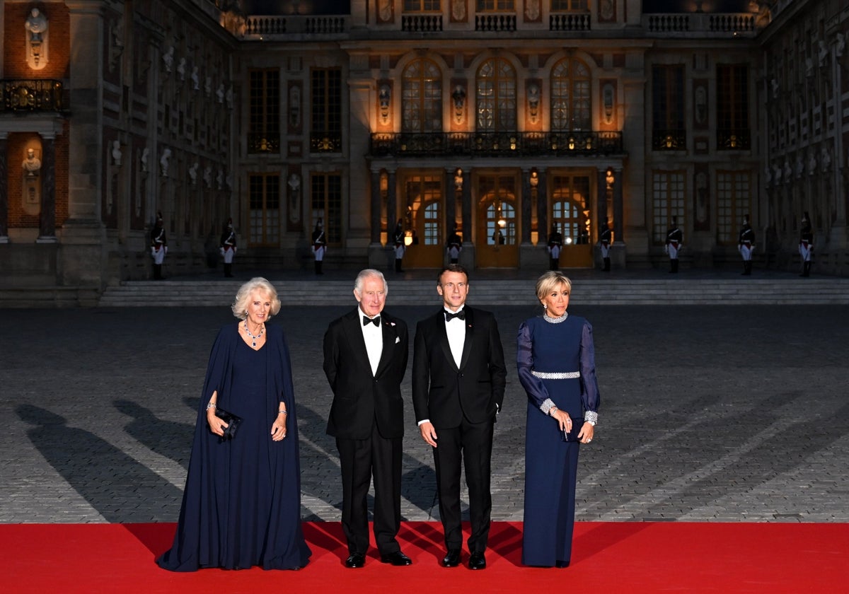 Recepción de los Reyes de Inglaterra en el Palacio de Versalles