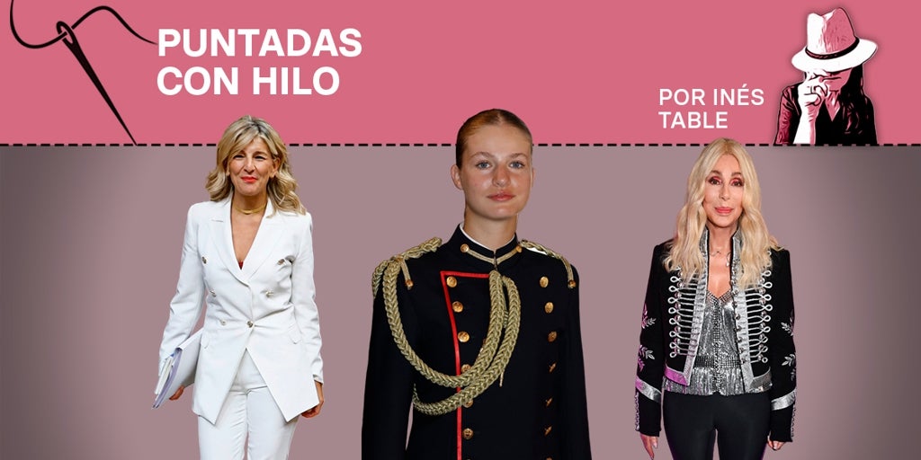 El uniforme de gala de la Princesa Leonor y la chaqueta de Cher, la mejor inspiración para Yolanda Díaz
