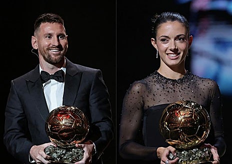 Imagen secundaria 1 - Aitana Bonmatí y Leo Messi, Balón de Oro 2023