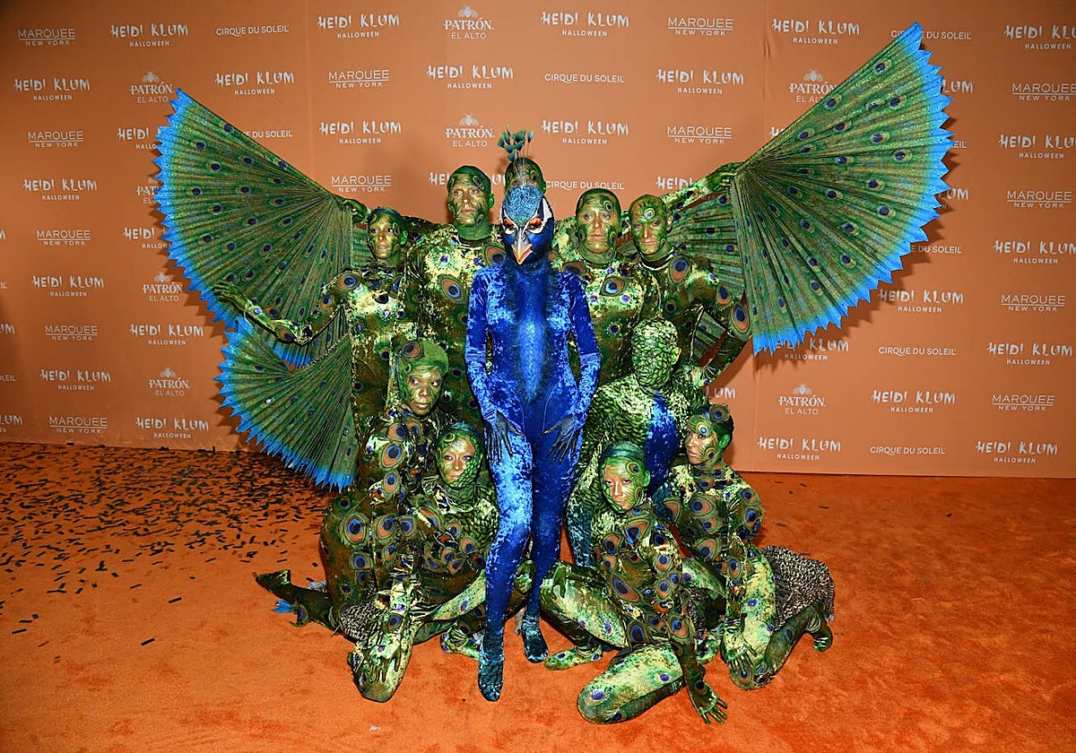 Heidi Klum disfrazada en la 'Annual Halloween Party'
