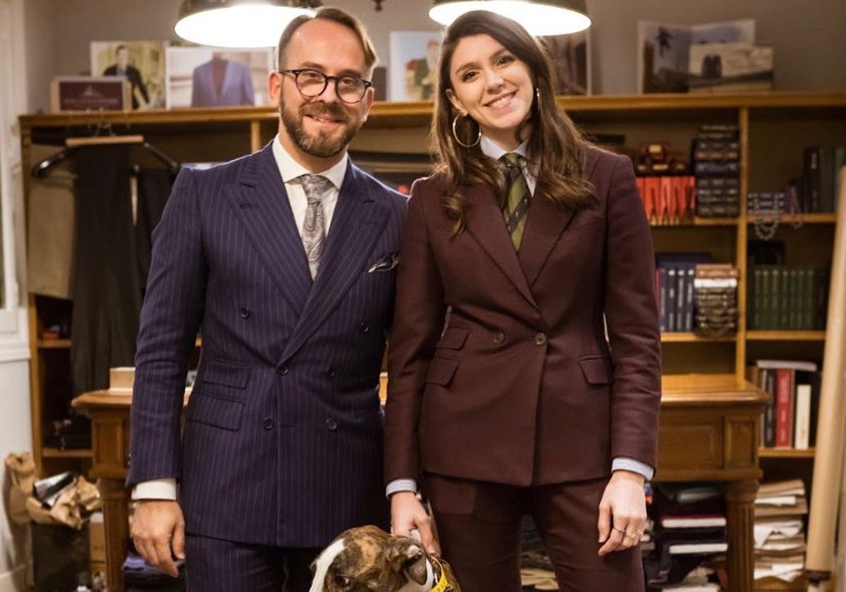 Agustín García y Lucía Serrano , al frente de Sastrería Serna