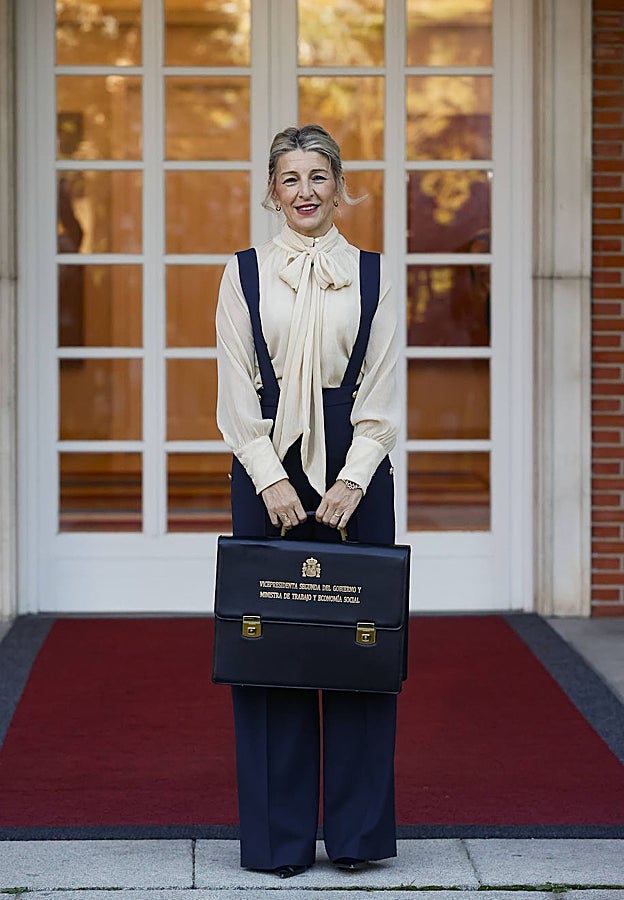 Yolanda Díaz en el Consejo de Ministros.