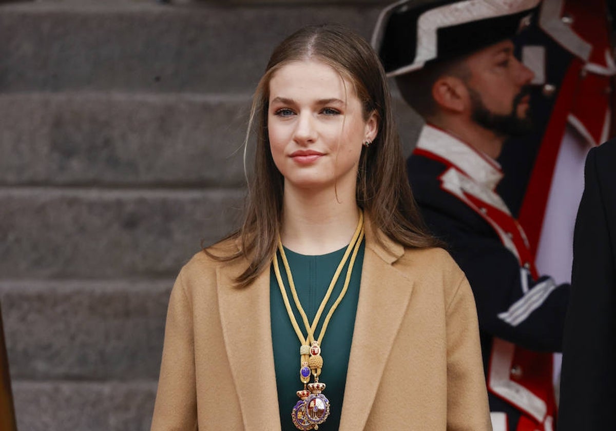 Leonor de Borbón en la Sesión Solemne de Apertura de la XV Legislatura.