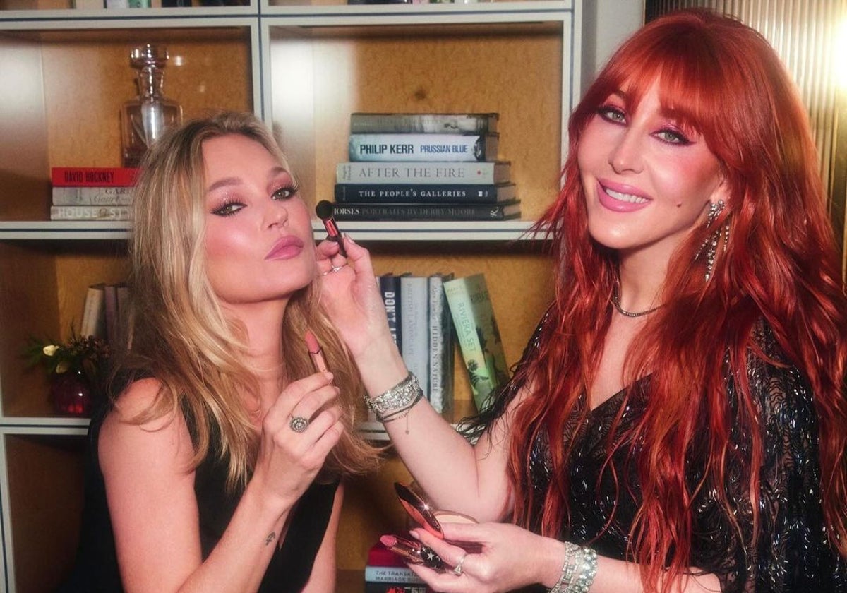 Charlotte Tilbury y Kate Moss, musa de su  nueva colección de pintalabios Hollywood Beauty Icons.