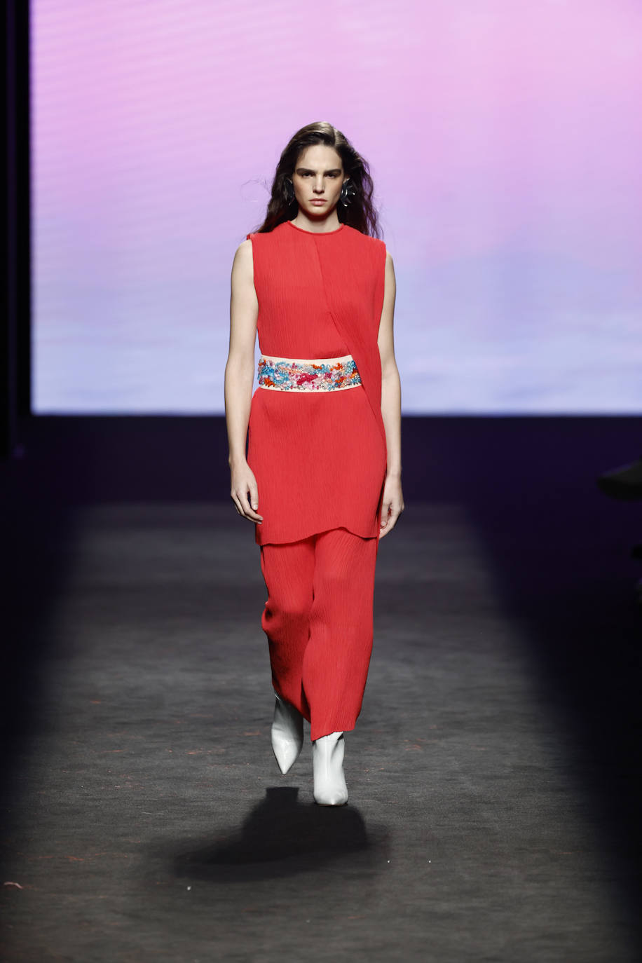 Los colores vibrantes han sido la principal apuesta de la diseñadora Isabel Núñez en su colección para el otoño e invierno 2024-25 que ha presentado en la 79ª edición de la MBFWMadrid.