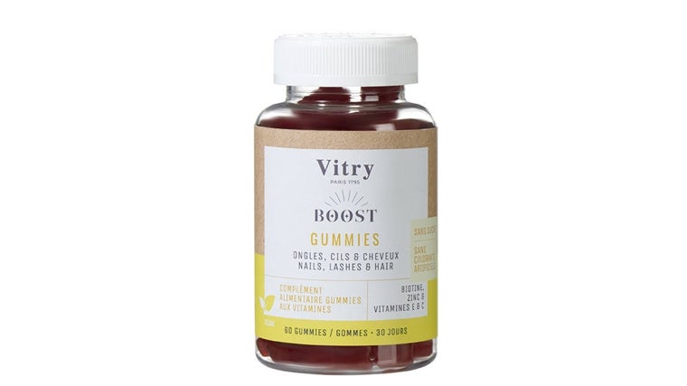 Boost Gummies de Vitry para cabello, pestañas, cejas y uñas.