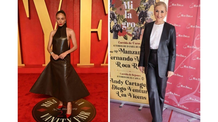 Adwoa Aboah, con un vestido de Marni y Cristina Cifuentes con un traje y cinturón de Loewe