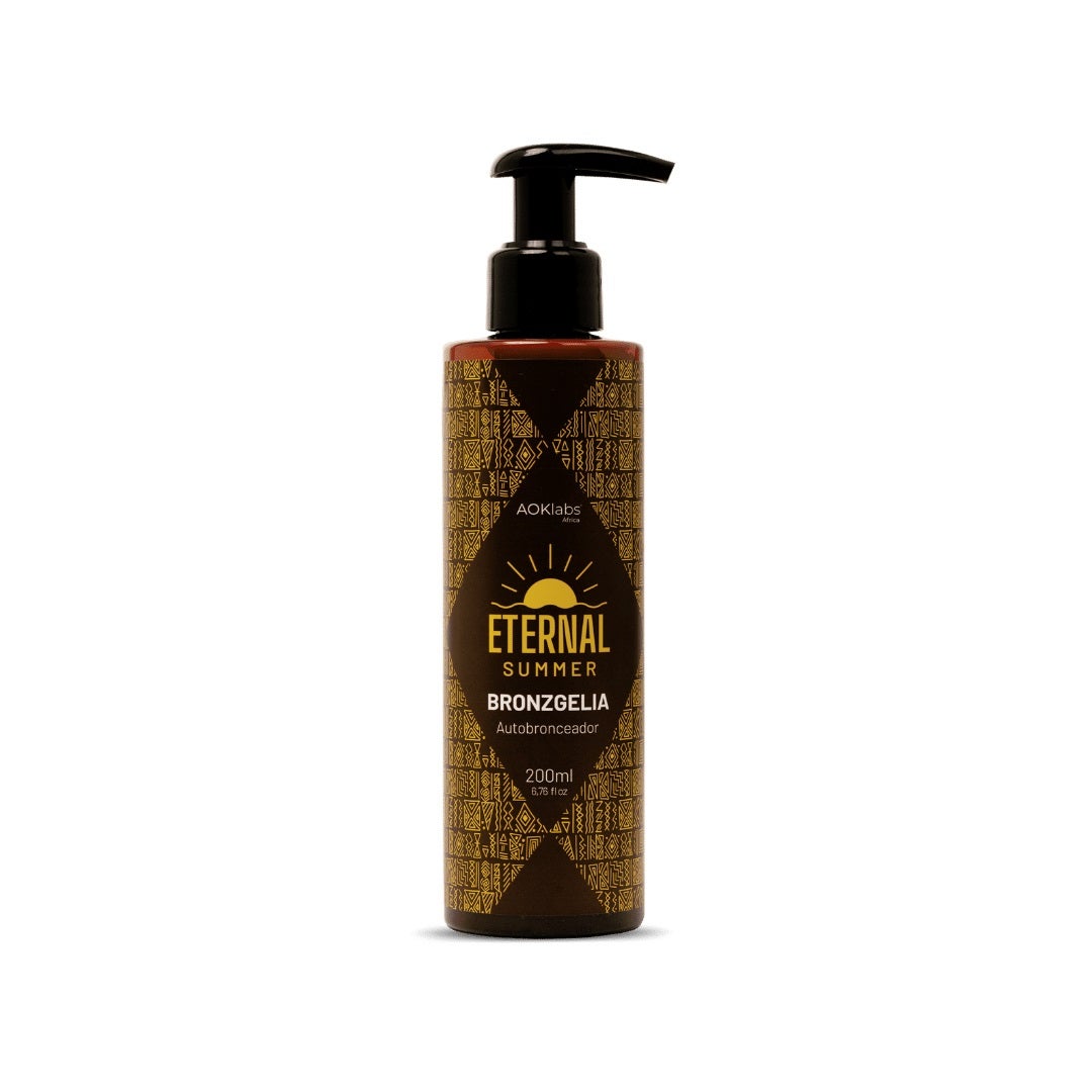 Eternal Summer Bronzgelia de AOKlabs (29,95 euros): emulsión fluida de rápida absorción que brinda un bronceado progresivo y duradero sin exposición solar. Además, ofrece hidratación intensa, mejora la elasticidad y reafirma la piel, dejándola radiante y luminosa. Sirve tanto para el rostro como para el cuerpo.