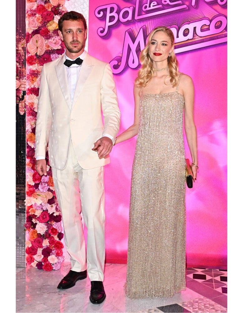 Beatrice Borromeo y Pierre Casiraghi en el Baile de la Rosa 2024.