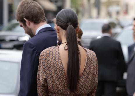 Imagen secundaria 1 - Victoria Federica en la boda de José Luis Martínez-Almeida y Teresa Urquijo.