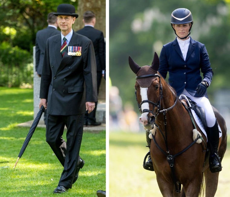 El príncipe Eduardo de Inglaterra y su sobrina Zara Phillips