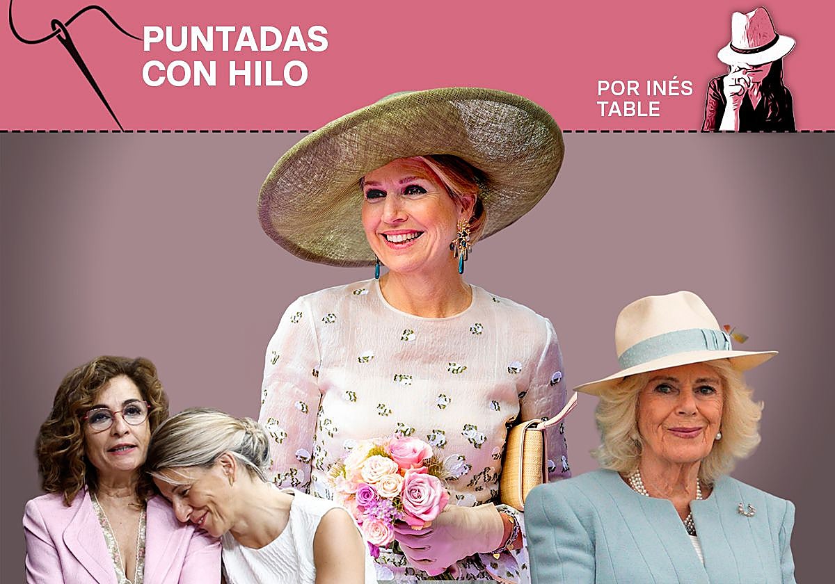 Moda desde la barrera en tres tonos: el acaramelado de Yolanda Díaz, el pastelón de Camila y el romántico de Máxima