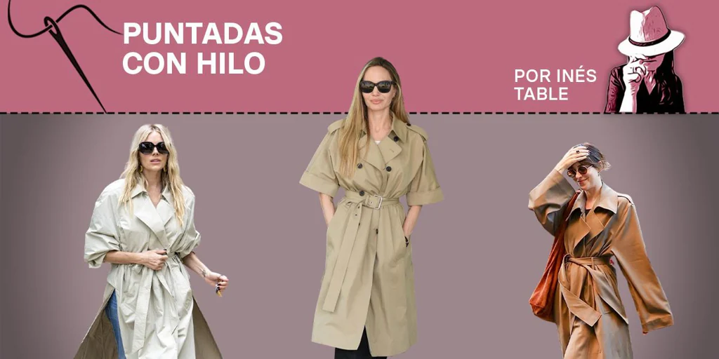 Angelina Jolie, Dakota Johnson and Sienna Miller wear trench coats