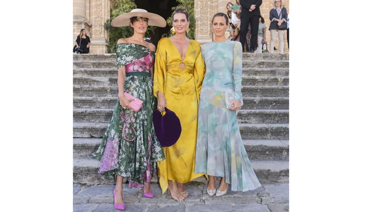 Eugenia, Alejandra y Claudia Osborne en la boda de Ana Cristina