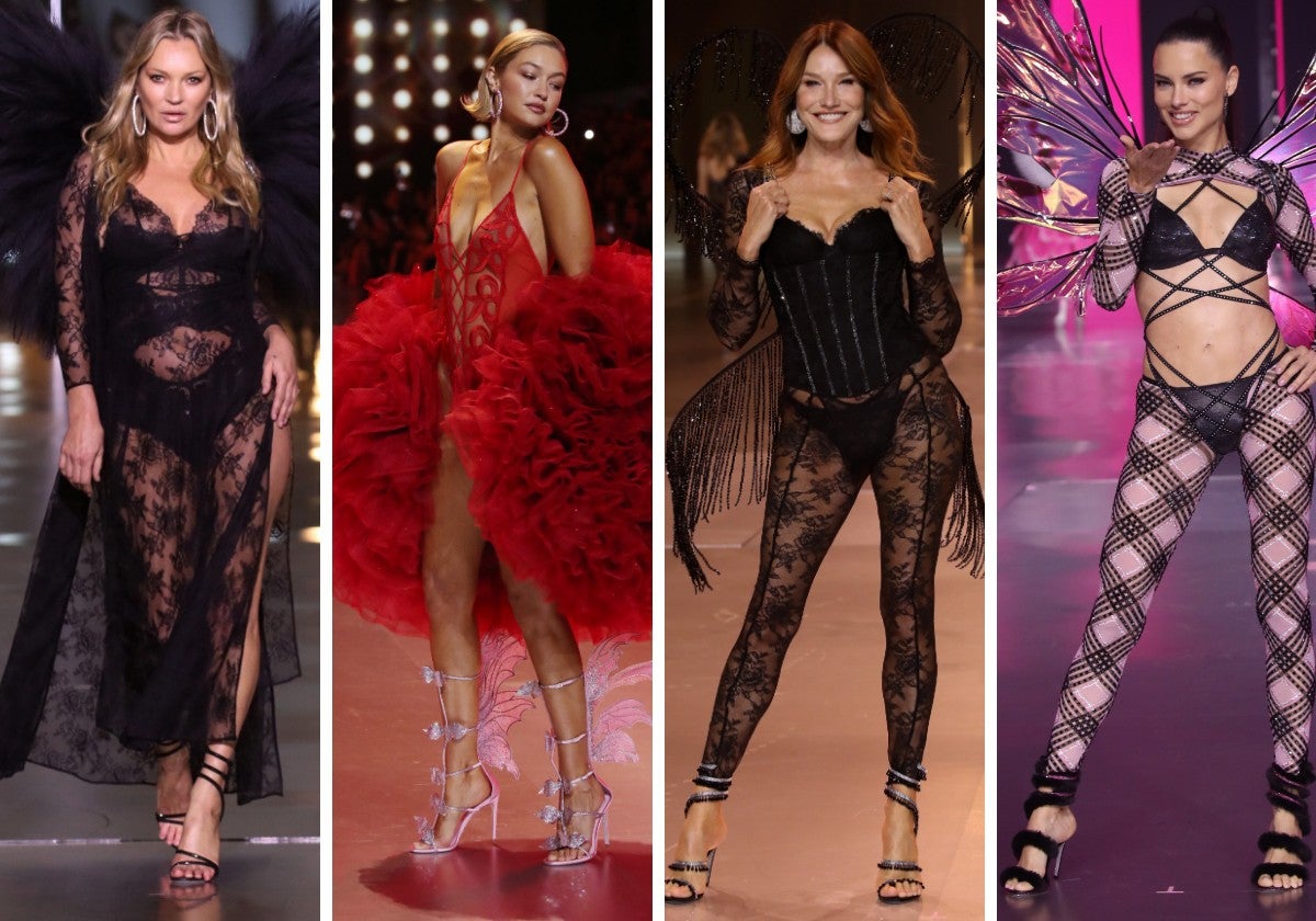 Desfile de Victoria's Secret con Kate Moss y Carla Bruni, entre otras.