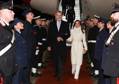 Secondary image 1 - The Kings arrive in Rome on their state trip to Italy