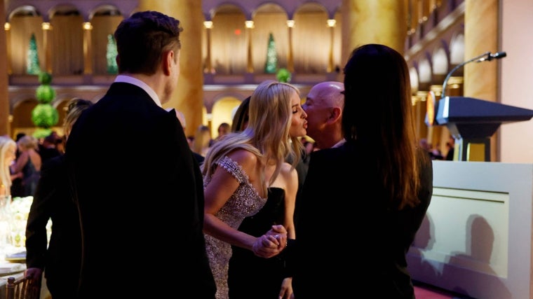 Ivanka junto a Bezos y Musk