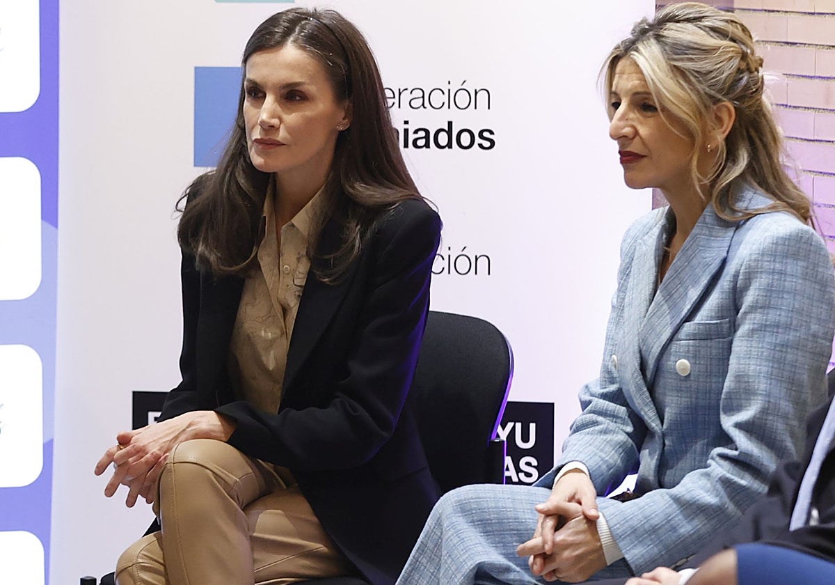 La Reina Letizia y Yolanda Díaz en Almería con motivo del 'Princesa de Girona CongresFest'