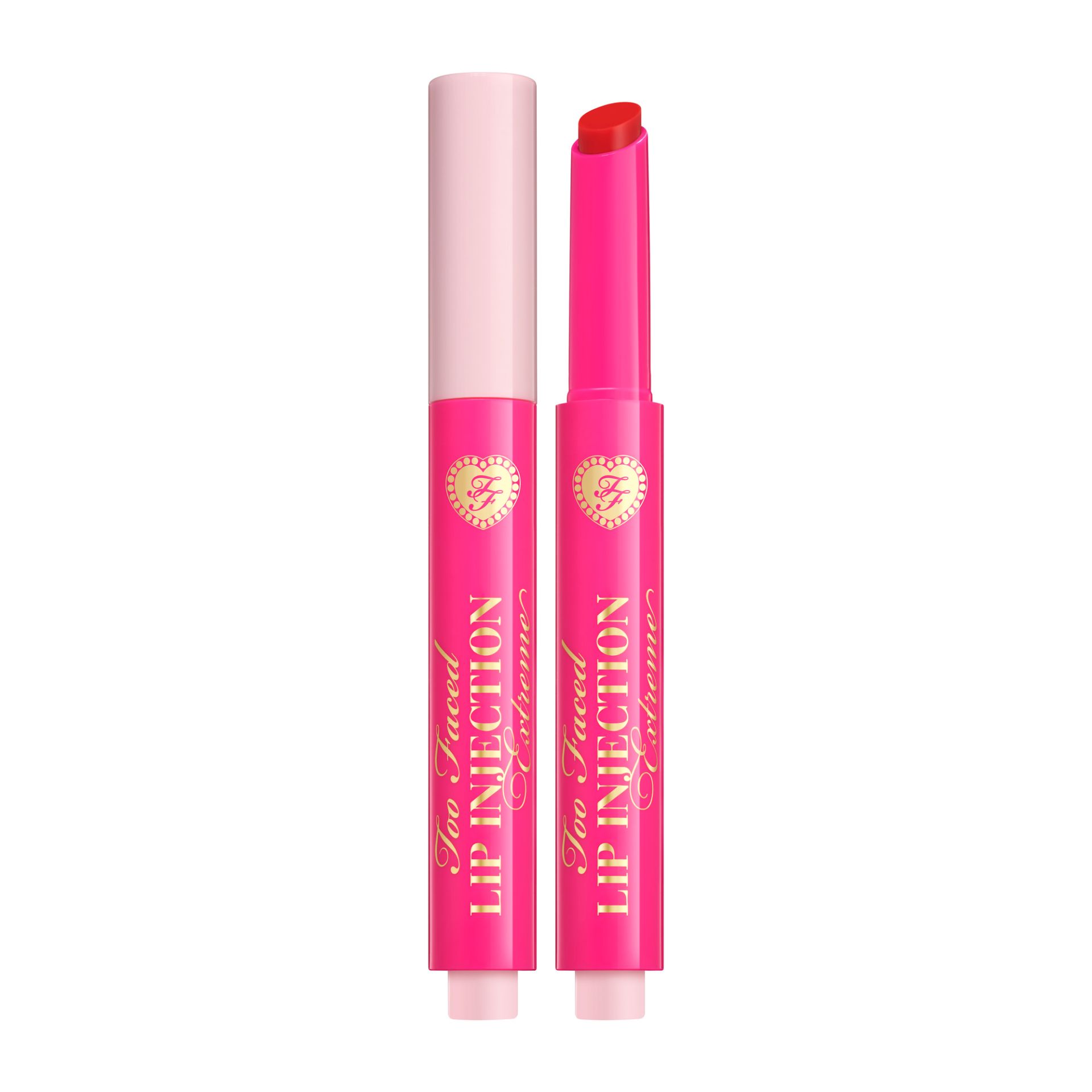 Barra de labios Lip Injection Plumping Clicks de Too Face (30 euros, solo en Sephora). Un producto híbrido en formato stick, mitad bálsamo, mitad gloss, que deja los labios hidratados, con volumen y brillo de espejo. Con aroma a fresas y disponibles en 8 tonos.