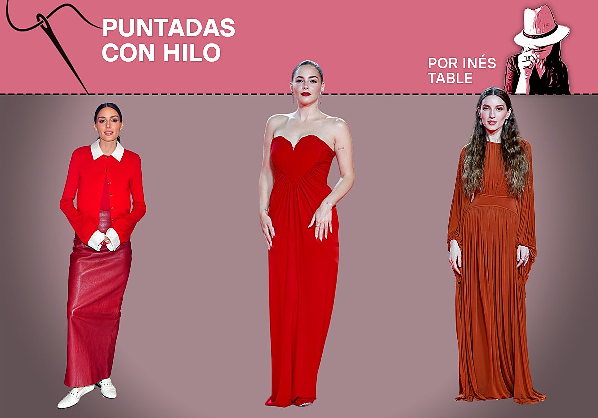 El vestido óxido, no oxidado, de María Valverde y otros rojos que llegan al rescate