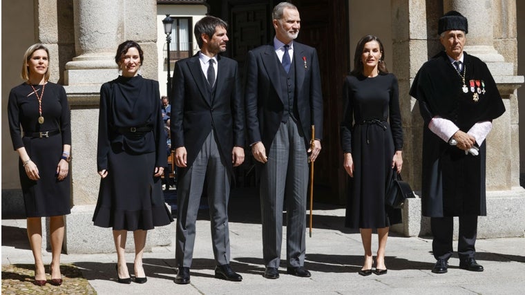 Durante la entrega del Premio Cervantes