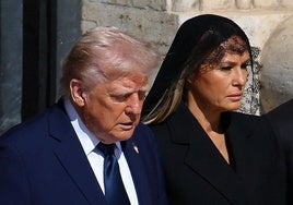 Melania Trump, con mantilla española en el funeral del Papa Francisco en el día de su cumpleaños