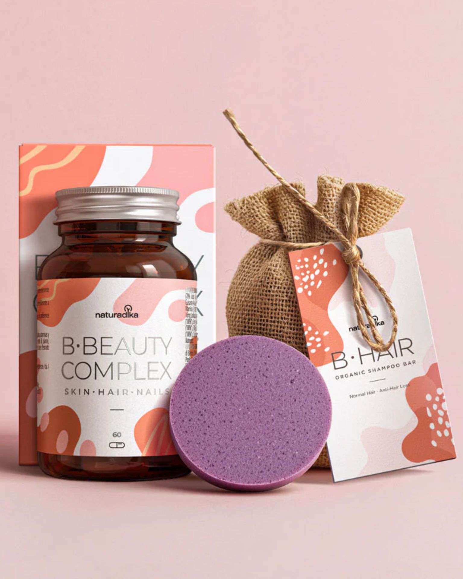 Pack Hair Ritual de Naturadika (40,63 euros). Un pack para fortalecer y cuidar el cabello, compuesto por el suplemento B-Beauty Complex que nutre desde el interior, reduciendo la caída del cabello y el champú B-Hair que fortalece la fibra capilar, aporta volumen y brillo. 