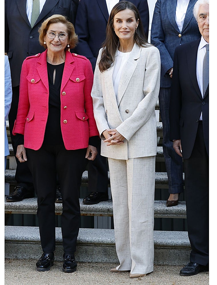 El nuevo traje de lino de Doña Letizia.